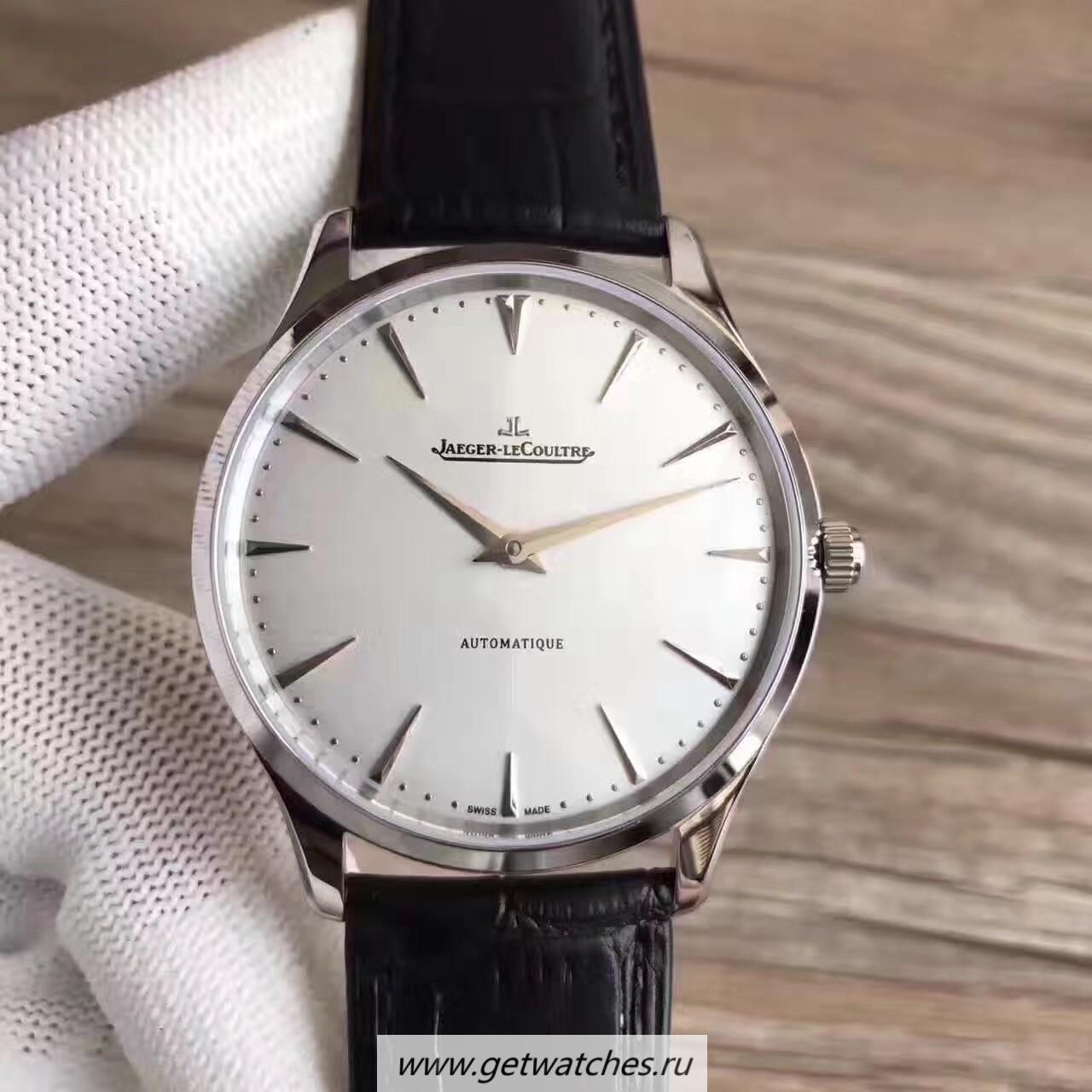 Copy Jaeger-LeCoultre Master Ultra Thin 41 1338421 Noob Factory SS Silver Dial M9015
