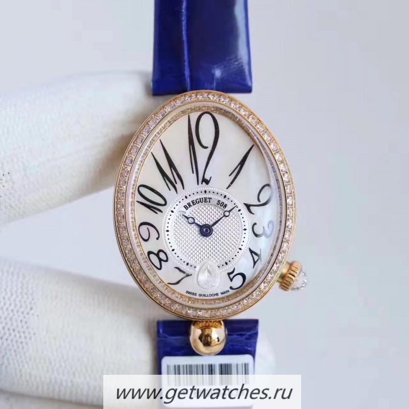 Replica Breguet Reine de Naples 8918BR/58/964/D00D ZF Rose Gold & D1am0nds Mother Of Pearl Dial Caliber 537/3