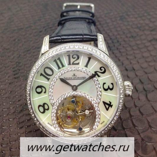 Perfect Replica Jaeger-LeCoultre Rendez Vous Tourbillon SS & D1am0nds D1am0nds & Pearl Dial Tourbillon