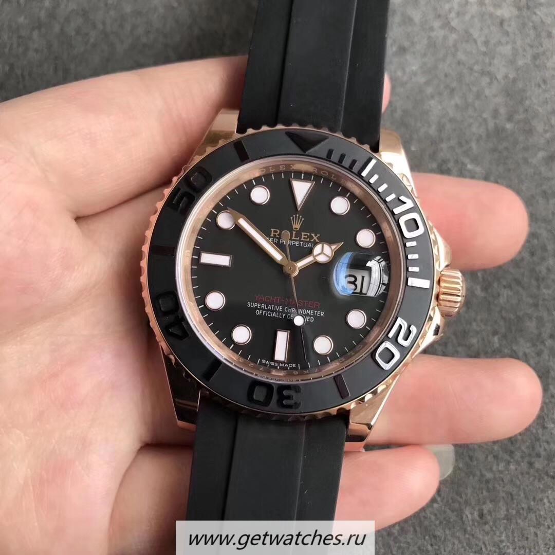 Best Price R01ex Yacht-Master 40 116655 Noob Factory Rose Gold Black Dial 3135